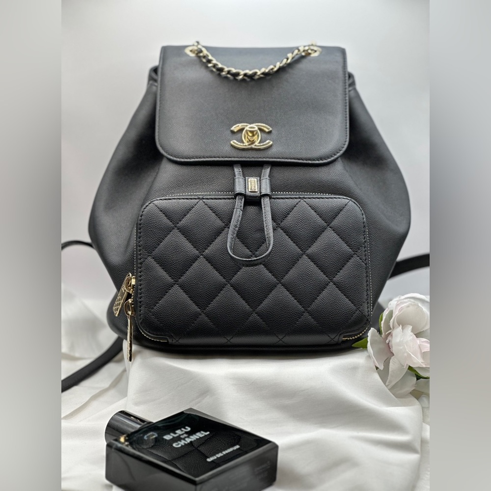 💥🦄CHANEL BUSINESS AFFINITY CAVIAR LEATHER BACKPACK🦄💥